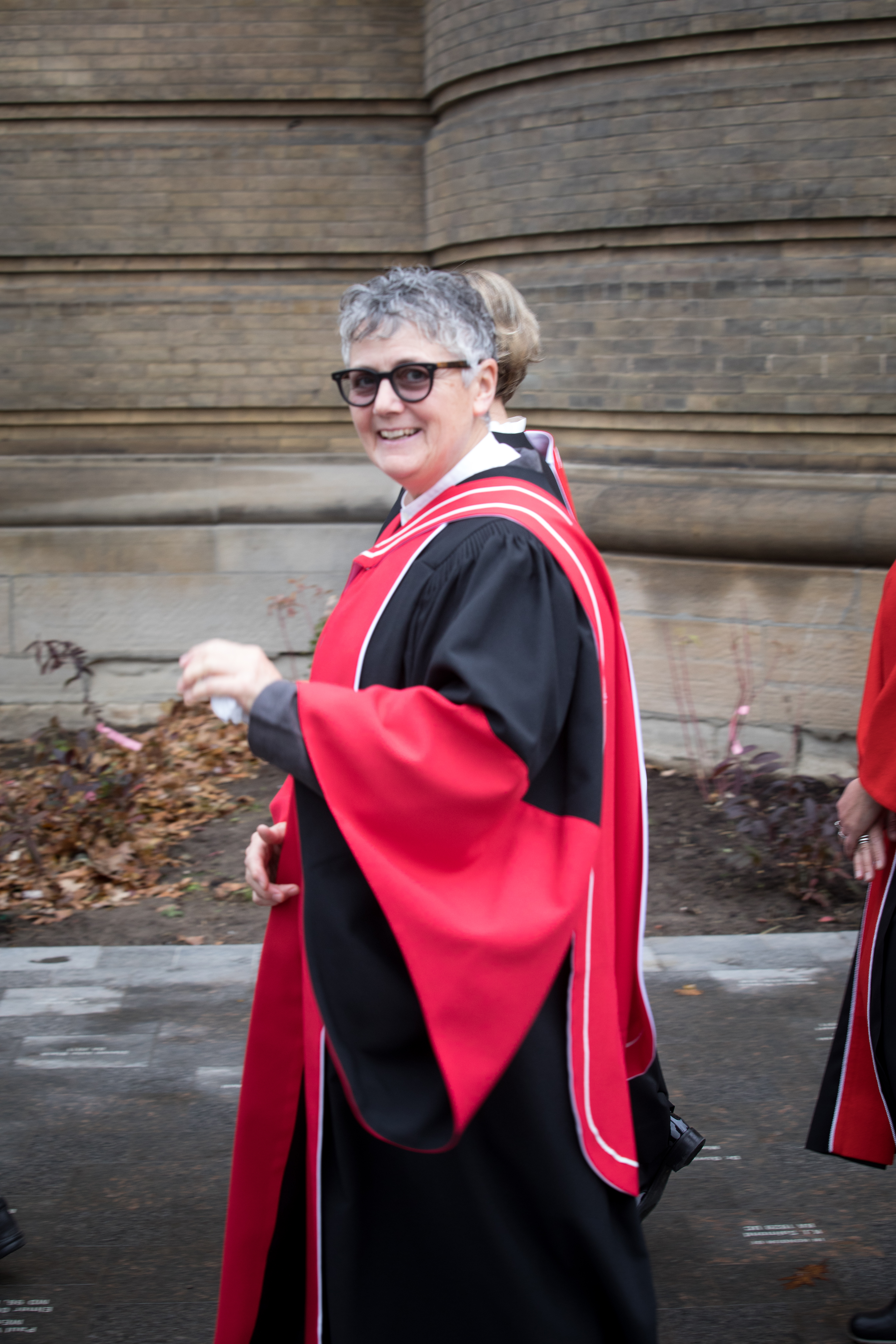 caroline fusco in ceremonial gown