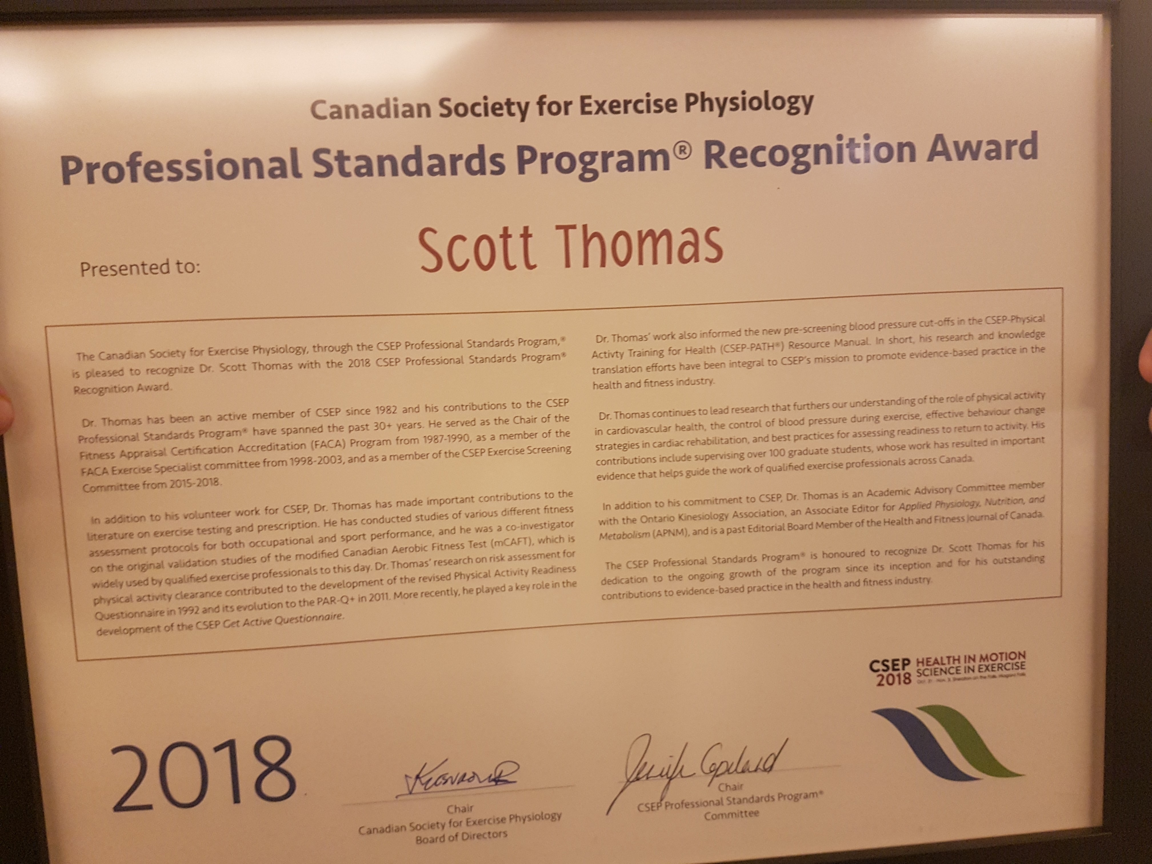 CSEP award ST