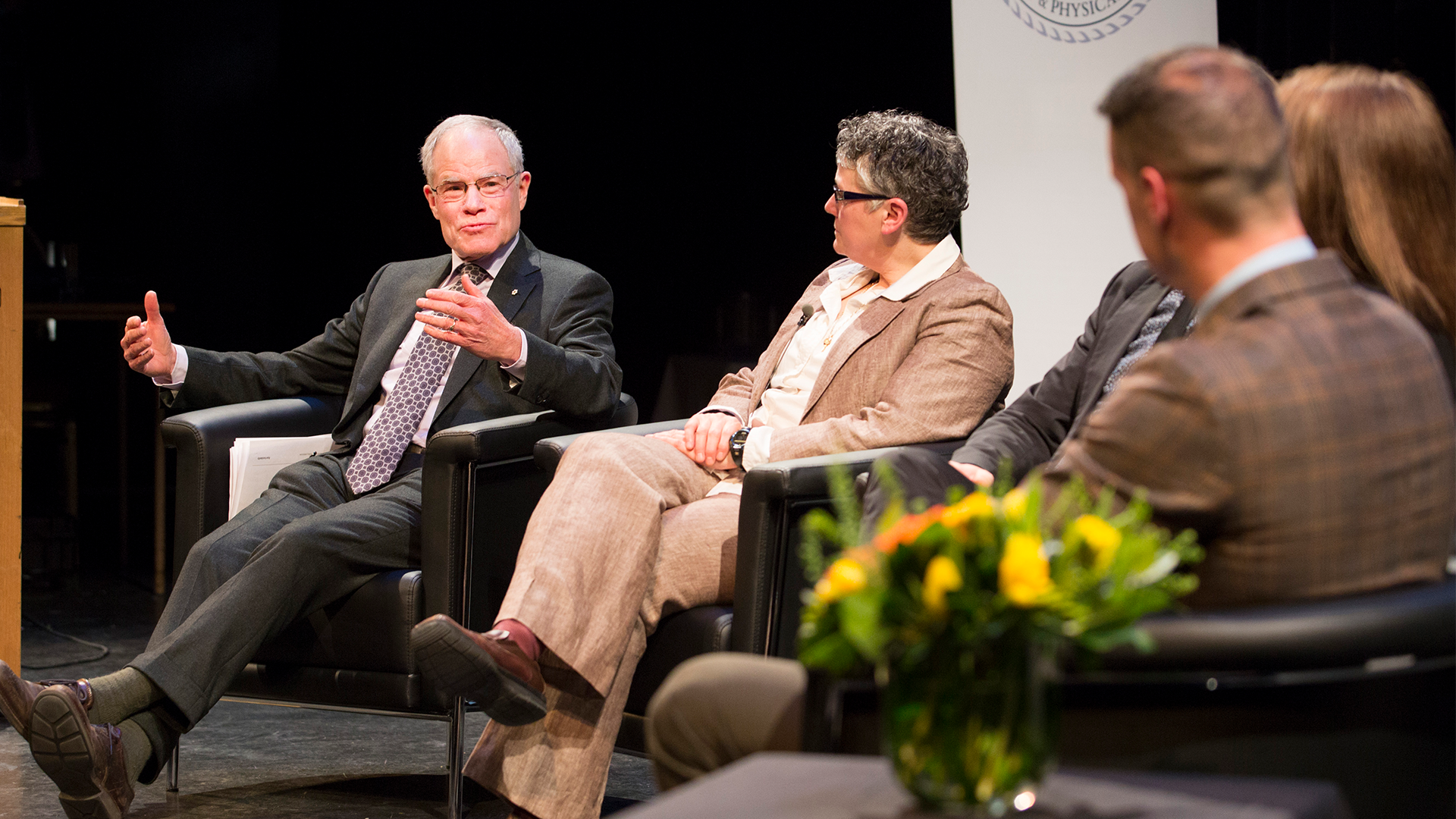 Bruce Kidd and other panelists in Sports, Sex and Identity symposium