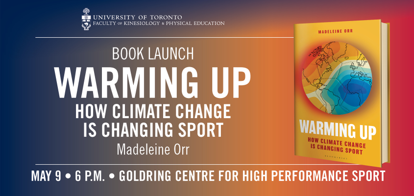 cover of warming up by madeleine orr with event date, time, location and faculty logo