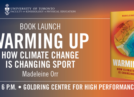 cover of warming up by madeleine orr with event date, time, location and faculty logo